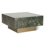 Mojave 35" Coffee Table in Desert Patina with Brass Base by Home Trends & Design at Eve Furniture