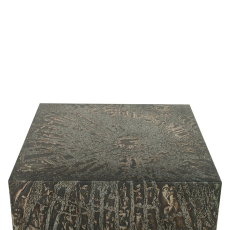 Mojave 35" Coffee Table in Desert Patina with Brass Base by Home Trends & Design at Eve Furniture
