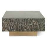 Mojave 35" Coffee Table in Desert Patina with Brass Base by Home Trends & Design at Eve Furniture