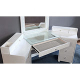 Tracie Luminous White Vanity Set