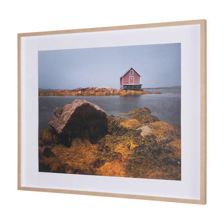 Fogo Island by Chad Mackay a Hand Embellished Framed Photo Art Print Matted under Glass by Mercana at Eve Furniture