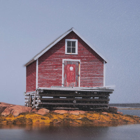 Fogo Island by Chad Mackay a Hand Embellished Framed Photo Art Print Matted under Glass by Mercana at Eve Furniture