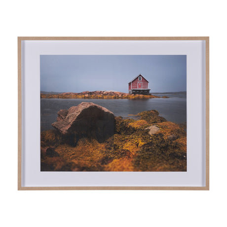 Fogo Island by Chad Mackay a Hand Embellished Framed Photo Art Print Matted under Glass by Mercana at Eve Furniture