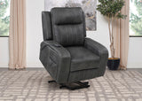 Foley Grey Upholstered Power Lift Recliner Chair by Coaster at Eve Furniture