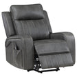 Foley Grey Upholstered Power Lift Recliner Chair by Coaster at Eve Furniture