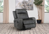 Foley Upholstered Power Lift Recliner Chair Grey