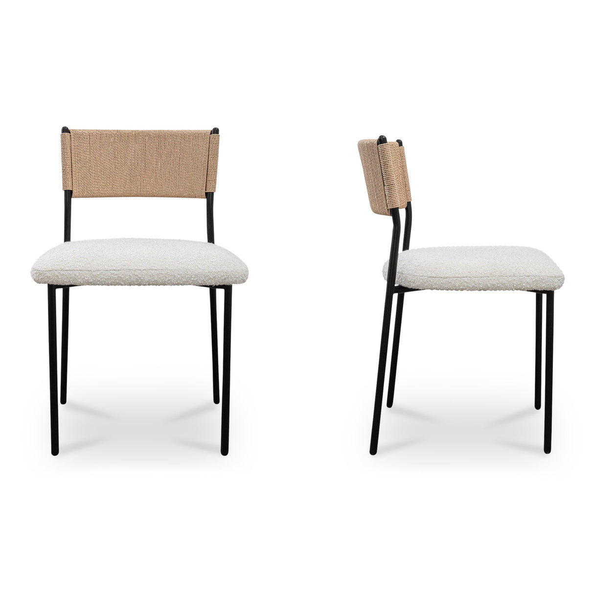 Foley White Dining Chair (Set of 2) by MOES at Eve Furniture