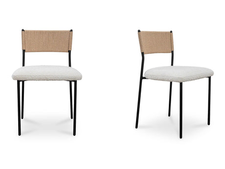Foley White Dining Chair (Set of 2) by MOES at Eve Furniture