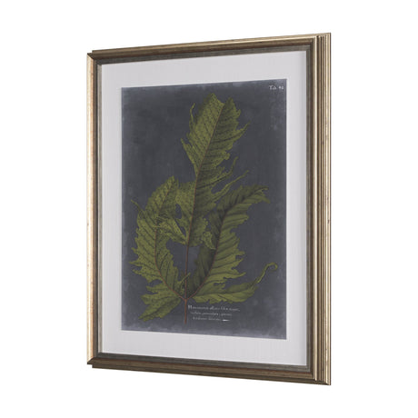 Foliage Dramatique I by Vision Studio Hand Embellished Textured Framed Art Print Matted under Glass by Mercana at Eve Furniture