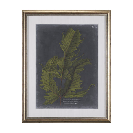 Foliage Dramatique I by Vision Studio Hand Embellished Textured Framed Art Print Matted under Glass by Mercana at Eve Furniture