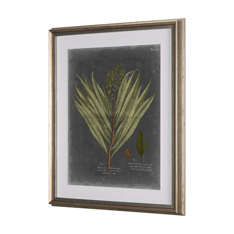 Foliage Dramatique II by Vision Studio Hand Embellished Textured Framed Art Print Matted under Glass by Mercana at Eve Furniture
