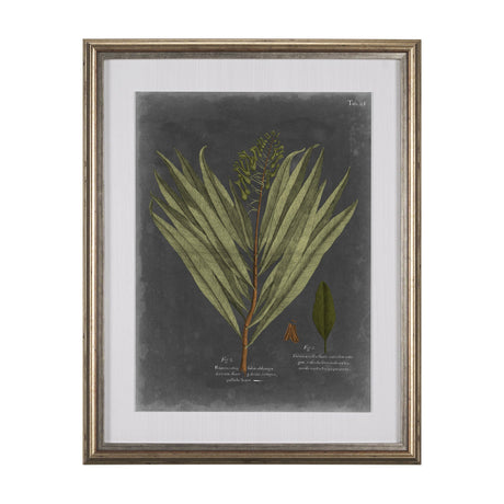 Foliage Dramatique II by Vision Studio Hand Embellished Textured Framed Art Print Matted under Glass by Mercana at Eve Furniture
