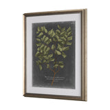 Foliage Dramatique V by Vision Studio Hand Embellished Textured Framed Art Print Matted under Glass by Mercana at Eve Furniture