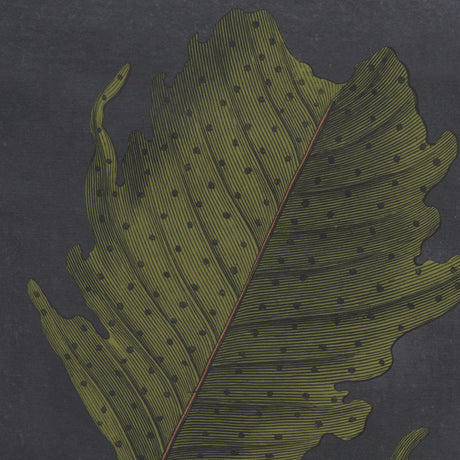Foliage Dramatique V by Vision Studio Hand Embellished Textured Framed Art Print Matted under Glass by Mercana at Eve Furniture