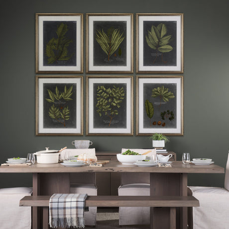 Foliage Dramatique V by Vision Studio Hand Embellished Textured Framed Art Print Matted under Glass by Mercana at Eve Furniture