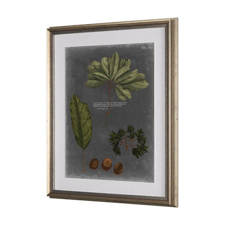 Foliage Dramatique VI by Vision Studio Hand Embellished Textured Framed Art Print Matted under Glass by Mercana at Eve Furniture