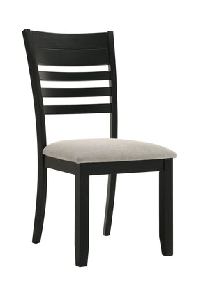 Folio Black and Neutral Dining Side Chair, Set of 2 by Crown Mark at Eve Furniture