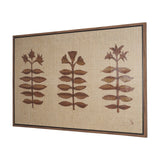 Folk Flowers by Mercana Studio Hand-Embellished Textured Framed Canvas Artwork by Mercana at Eve Furniture