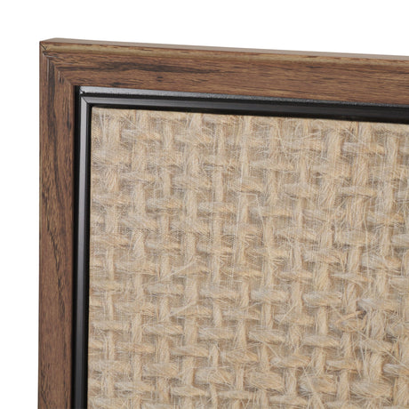 Folk Flowers by Mercana Studio Hand-Embellished Textured Framed Canvas Artwork by Mercana at Eve Furniture