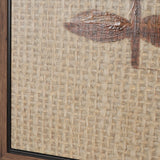 Folk Flowers by Mercana Studio Hand-Embellished Textured Framed Canvas Artwork by Mercana at Eve Furniture