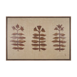 Folk Flowers by Mercana Studio Hand-Embellished Textured Framed Canvas Artwork by Mercana at Eve Furniture
