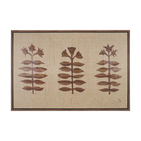 Folk Flowers by Mercana Studio Hand-Embellished Textured Framed Canvas Artwork by Mercana at Eve Furniture