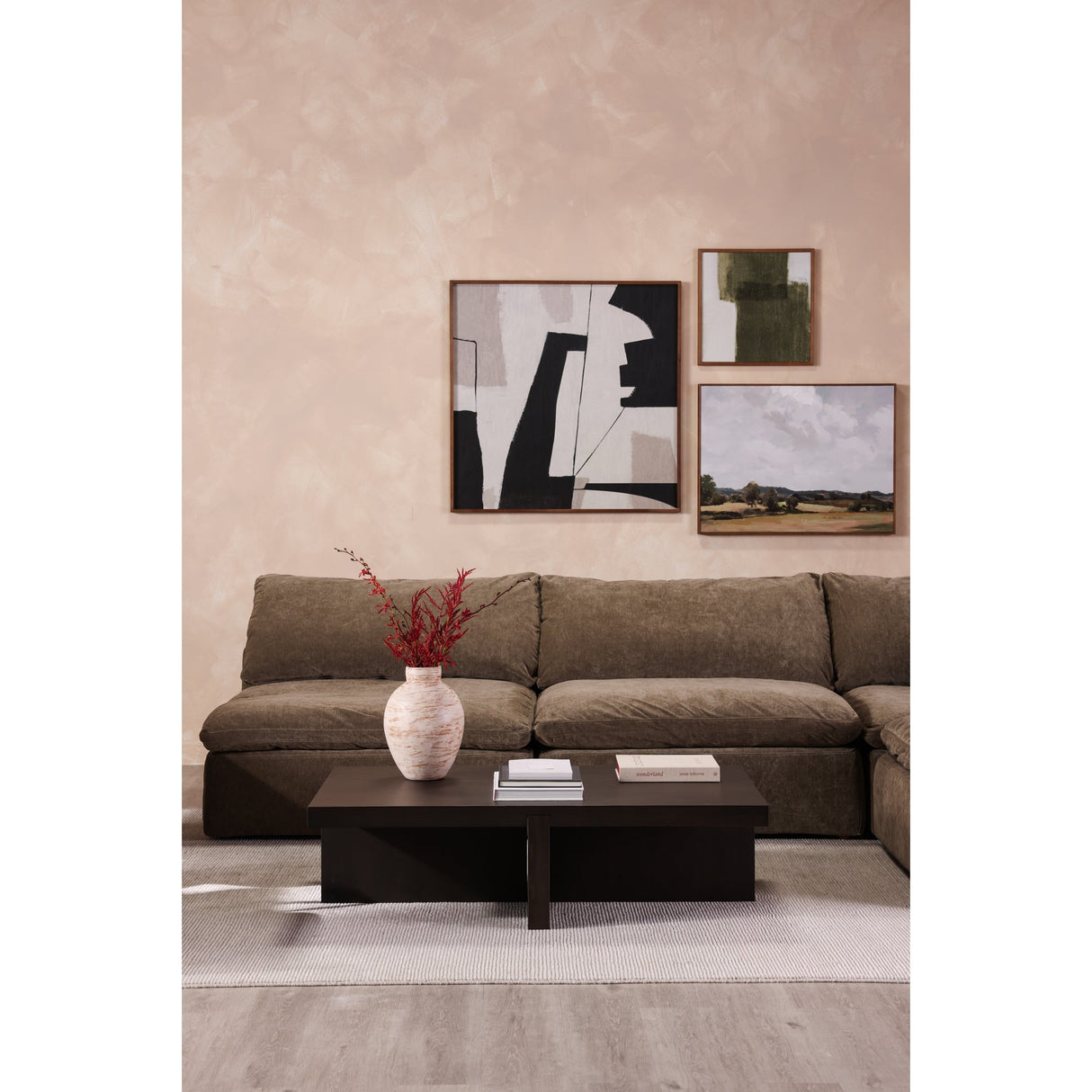 Folke Dark Brown Rectangular Coffee Table by Moe's Home at Eve Furniture