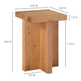 Folke Natural Side Table by Moe's Home at Eve Furniture