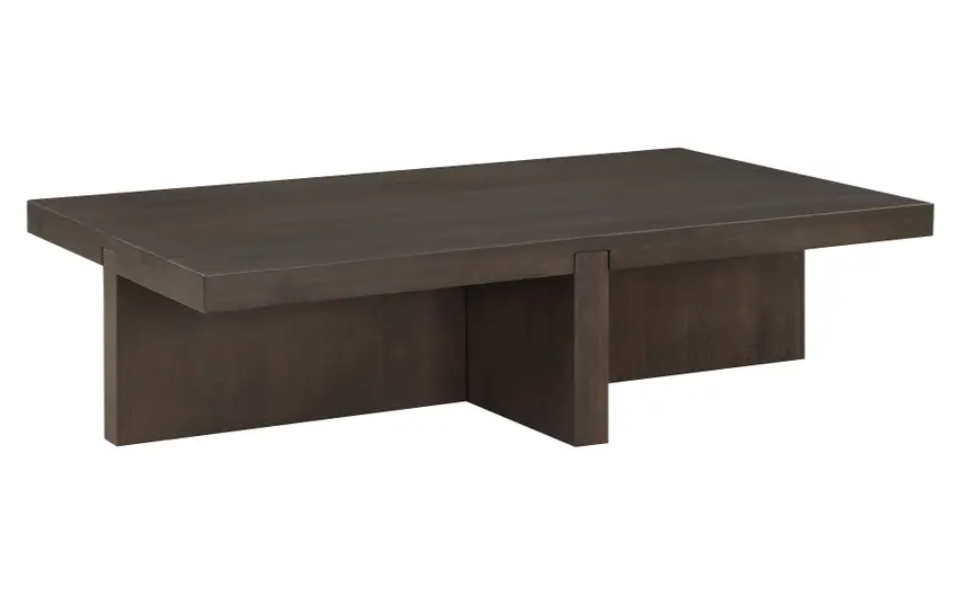 Folke Rectangular Coffee Table Dark Brown by Moe's Home at Eve Furniture