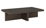 Folke Rectangular Coffee Table Dark Brown by Moe's Home at Eve Furniture