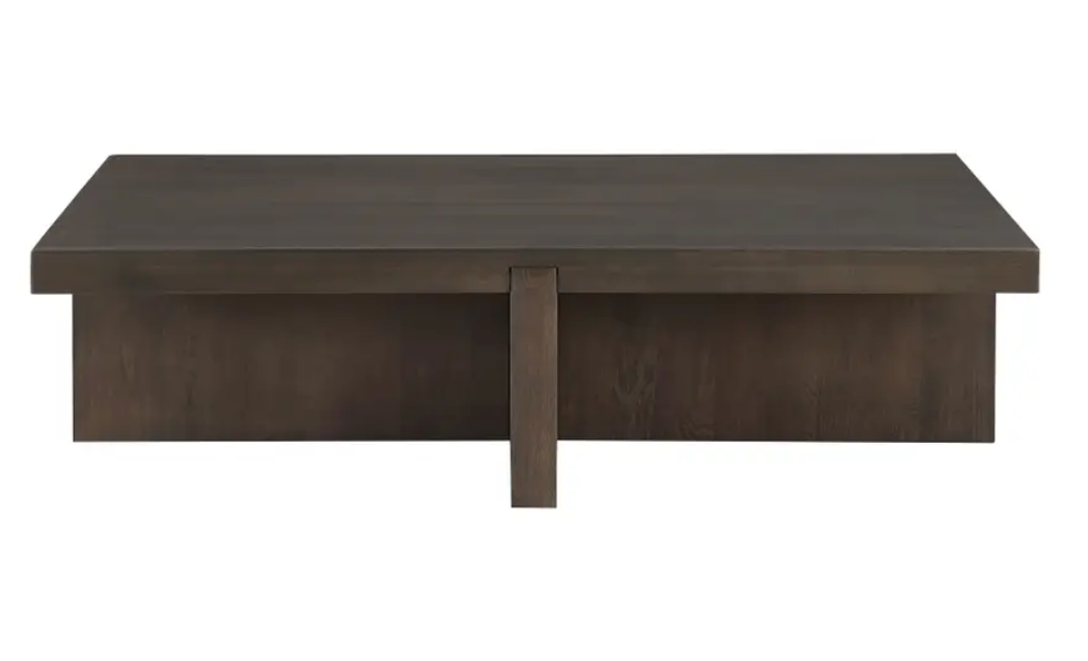 Folke Rectangular Coffee Table Dark Brown by Moe's Home at Eve Furniture