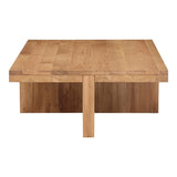 Folke Rectangular Coffee Table Natural by Moe's Home at Eve Furniture