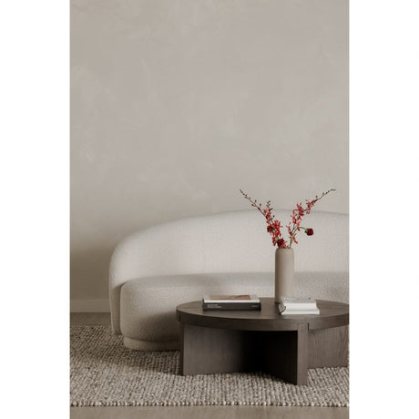Folke Round Coffee Table Dark Brown by Moe's Home at Eve Furniture