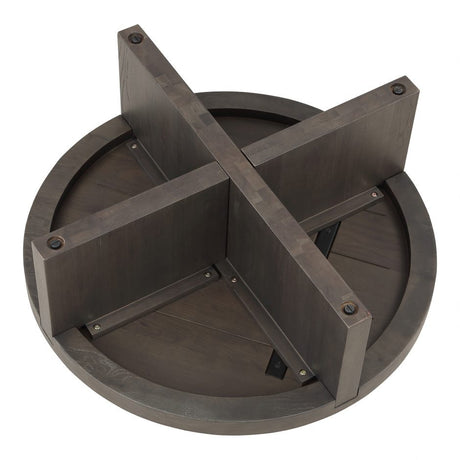 Folke Round Coffee Table Dark Brown by Moe's Home at Eve Furniture