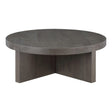 Folke Round Coffee Table Dark Brown by Moe's Home at Eve Furniture