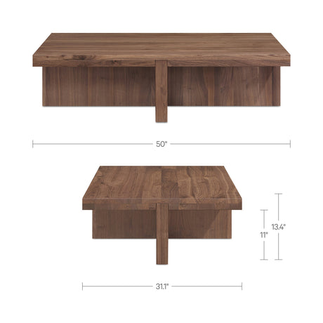 Folke Walnut Coffee Table by MOES at Eve Furniture