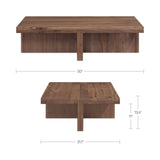 Folke Walnut Coffee Table by Moe's Home at Eve Furniture