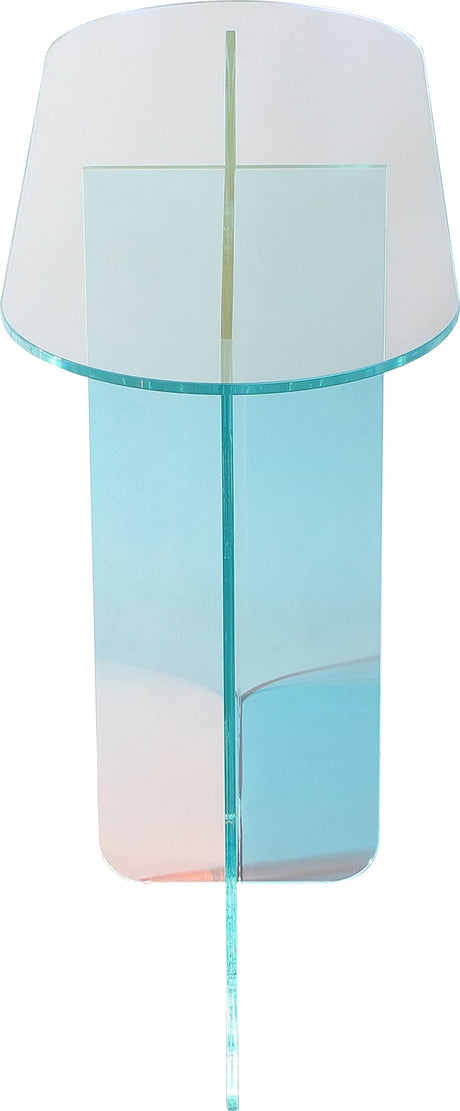 Fomo Iridescent Glass Console Table by Modus Furniture at Eve Furniture