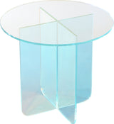 Fomo Iridescent Glass Large End Table by Modus Furniture at Eve Furniture