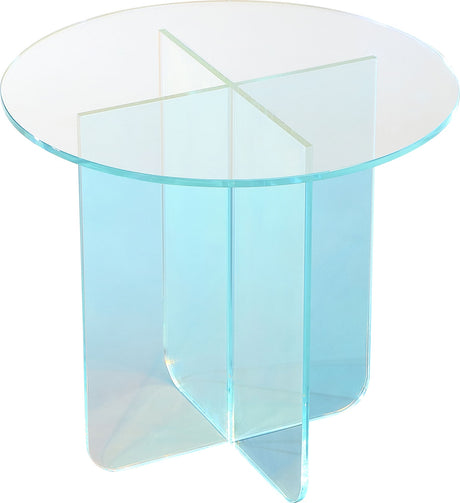 Fomo Iridescent Glass Large End Table by Modus Furniture at Eve Furniture