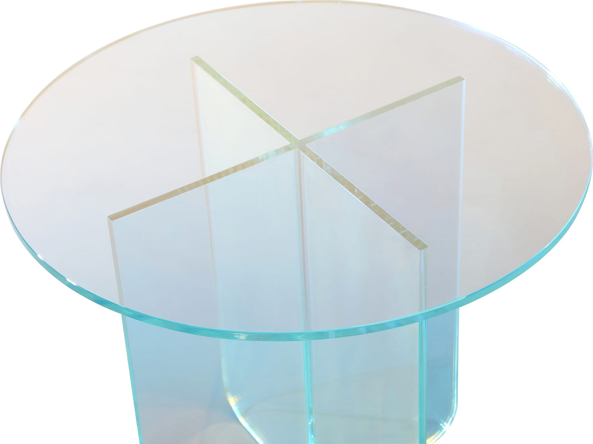 Fomo Iridescent Glass Large End Table by Modus Furniture at Eve Furniture