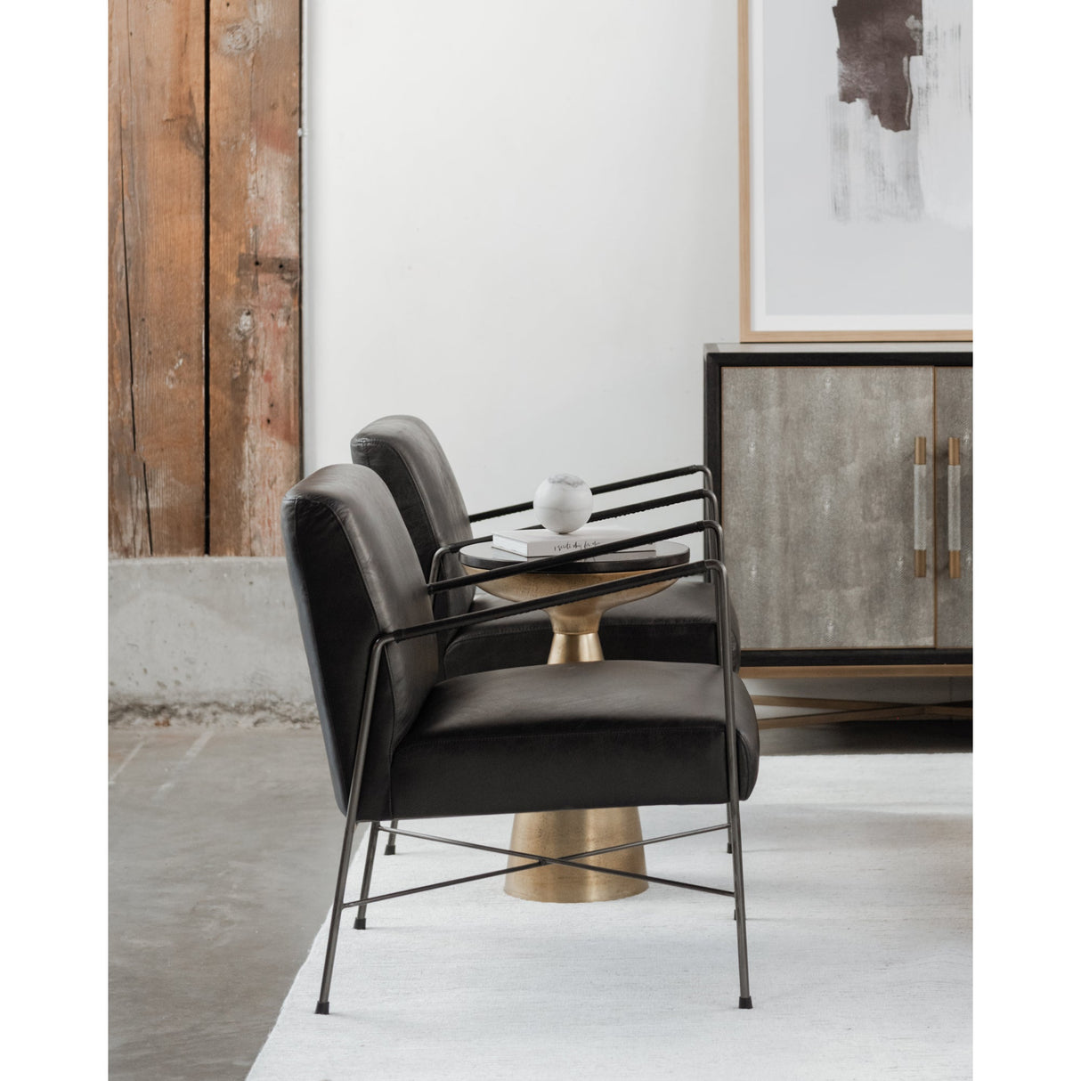 Font Brass Side Table by Moe's Home at Eve Furniture
