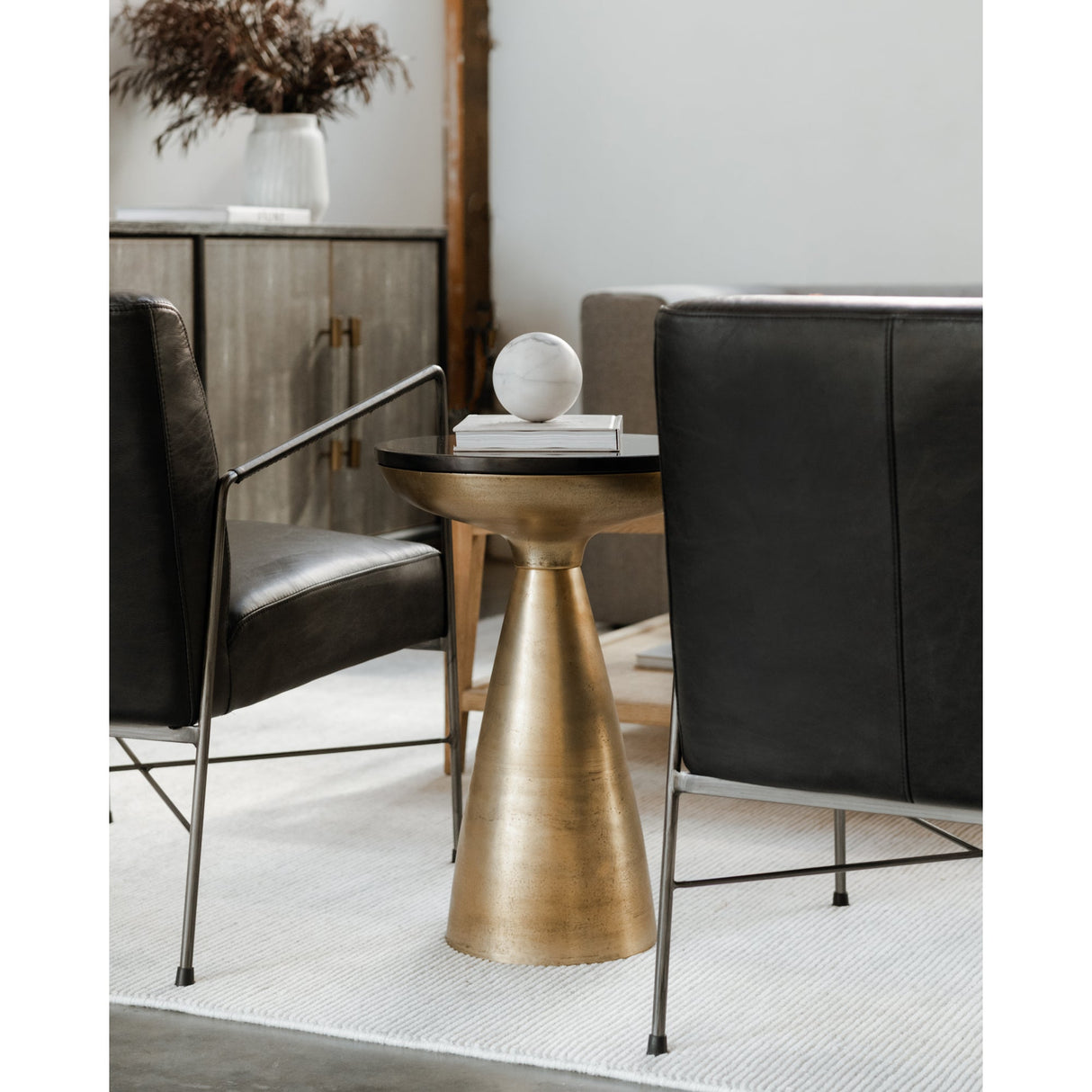 Font Brass Side Table by Moe's Home at Eve Furniture