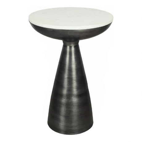 Font Side Table White Marble by Moe's Home at Eve Furniture