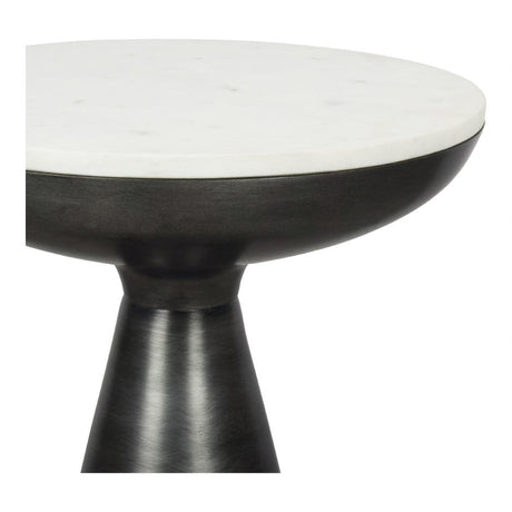 Font Side Table White Marble by Moe's Home at Eve Furniture