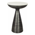 Font Side Table White Marble by Moe's Home at Eve Furniture