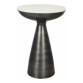 Font Side Table White Marble by Moe's Home at Eve Furniture