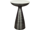 Font White Marble Side Table