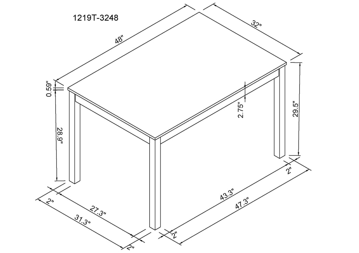 Forana Beige Dining Set by Crown Mark at Eve Furniture