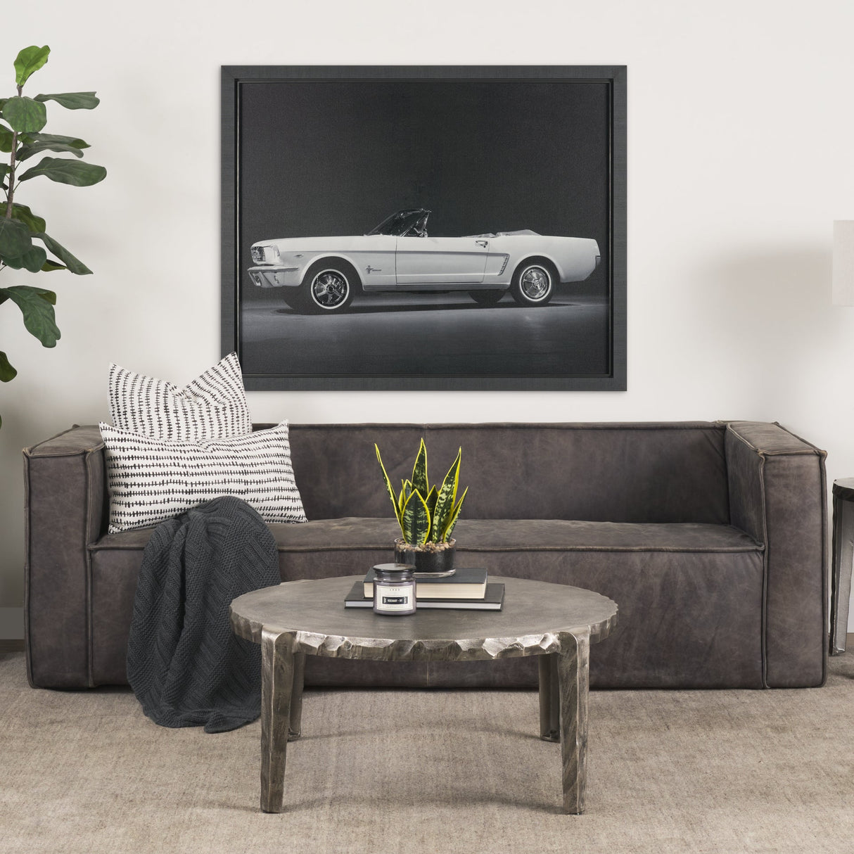 Ford Mustang Convertible1964 by Tal Paz-Fridman Frame Art Print under Glass by Mercana at Eve Furniture